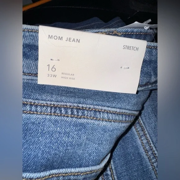 American Eagle Mom Jean Medium Wash Size 16/33W - Picture 3 of 4